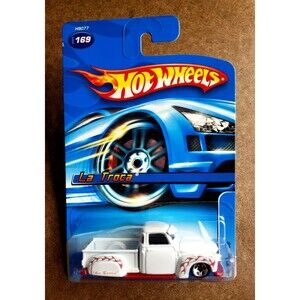 VTG 2005 Hot Wheels LA TROCA White #169 MAINLINE Lowrider Truck 1:64 #H9077 5SP